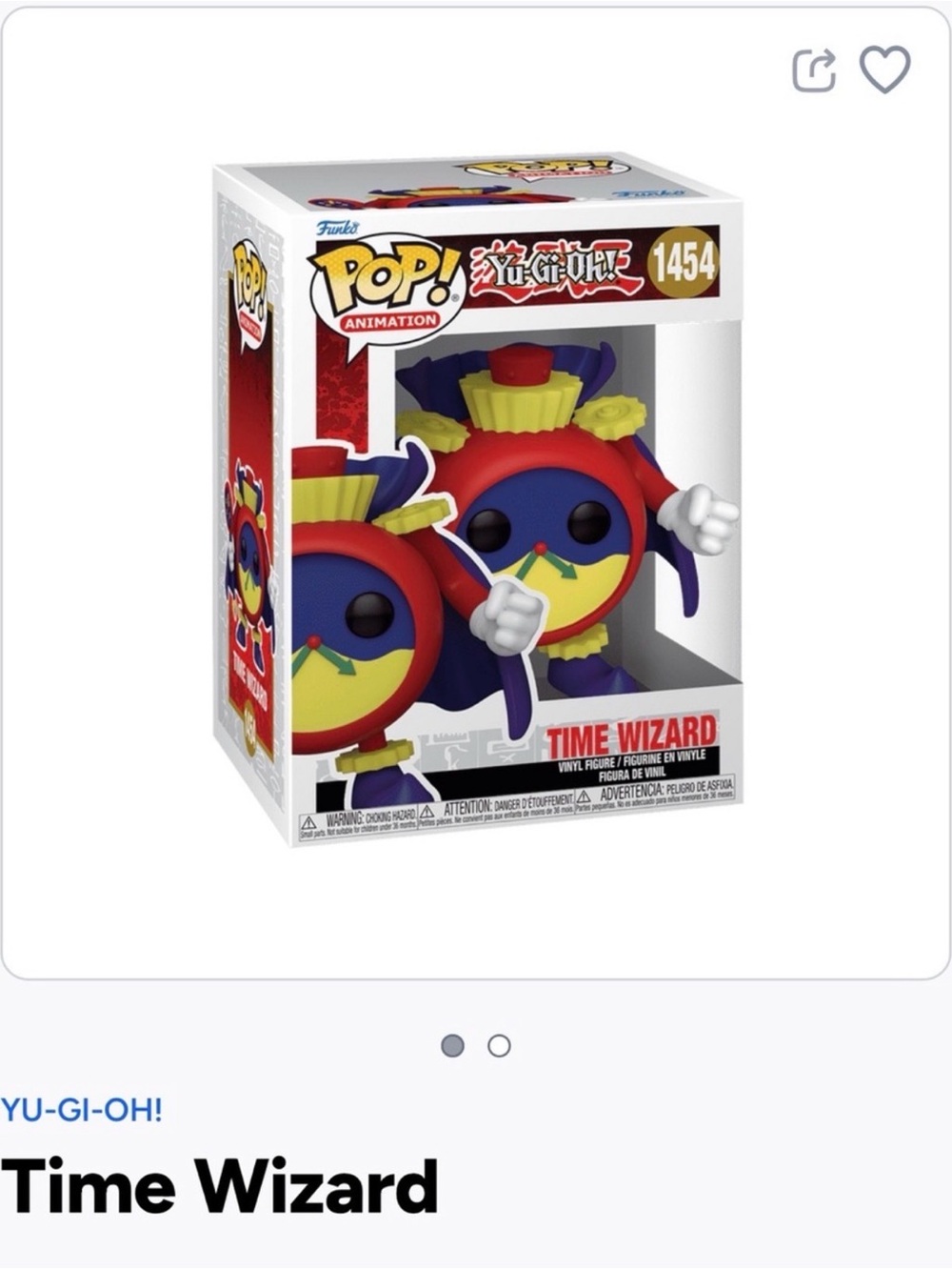 Funko POP! Time Wizard Vinyl Figure - Red, Yellow, Purple, Blue- 1454